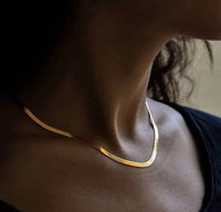 Lyon Herringbone Chain Necklace
